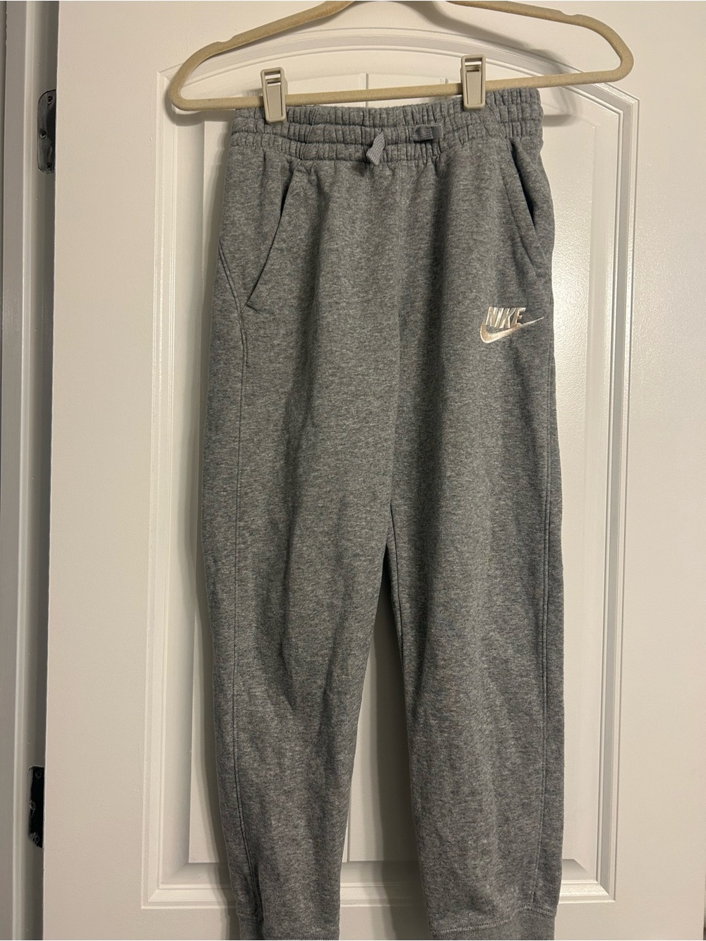 Nike Kids' Grey Fleece Joggers